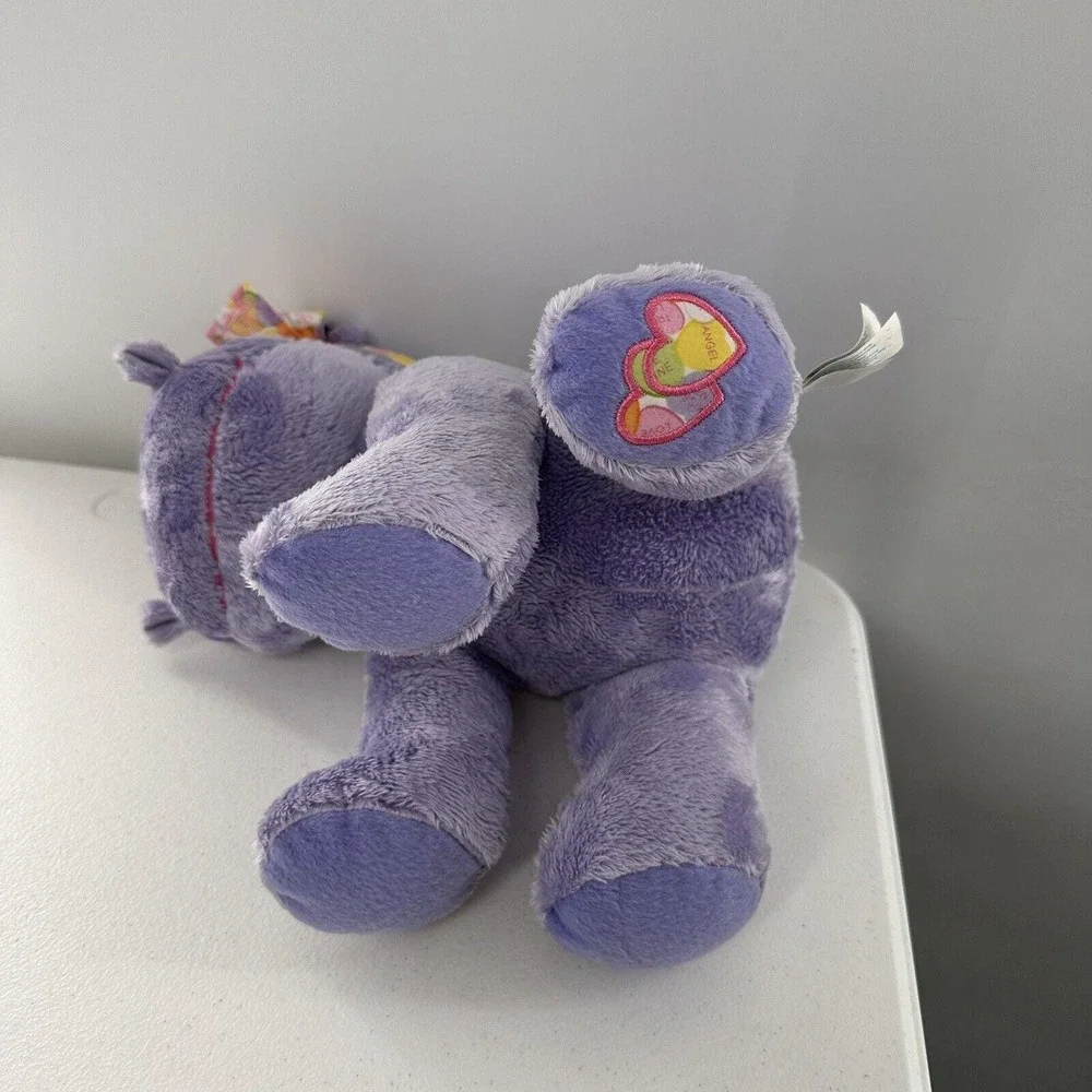 Necco‎ Sweethearts Plush Hippo Candy Bow Applause 12